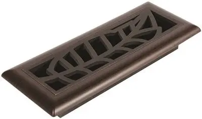 Imperial&Trade; Rain Forest Floor Register, 3X10 In., Oil-Rubbed Bronze - Mocha, 6 Registers Per Case 1