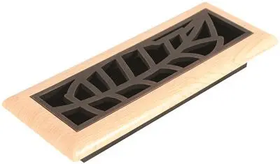 Imperial&Trade; Rain Forest Floor Register, 3X10 In., Oil-Rubbed Bronze - Maple, 6 Registers Per Case 1