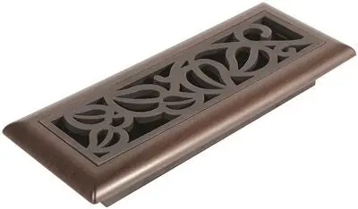 Imperial&Trade; Vine Floor Register, 3X10 In., Oil-Rubbed Bronze - Mocha, 6 Registers Per Case 1