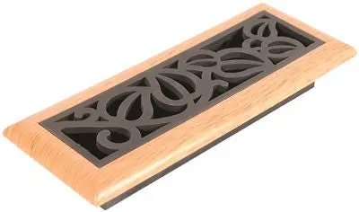 Imperial&Trade; Vine Floor Register, 3X10 In., Oil-Rubbed Bronze - Light Oak, 6 Registers Per Case 1