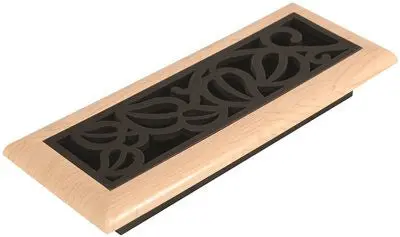 Imperial&Trade; Vine Floor Register, 3X10 In., Oil-Rubbed Bronze - Maple, 6 Registers Per Case 1