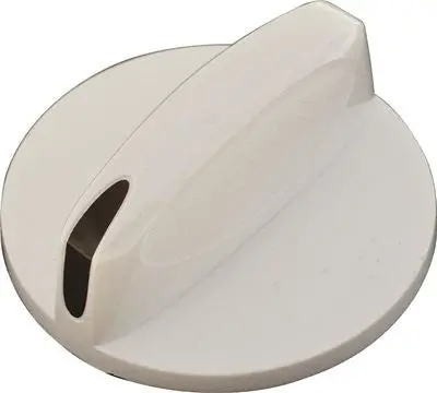 Knob, Thermostat, White, Fits Whirlpool&Reg; 1