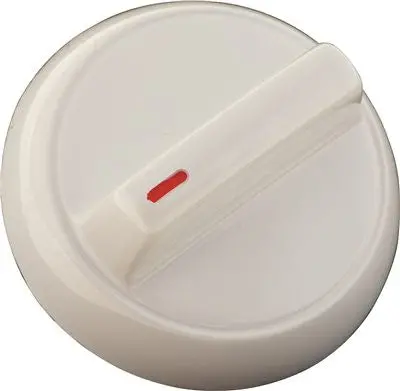 Knob, Thermostat, White, Fits Amana&Reg; And Whirlpool&Reg; 1