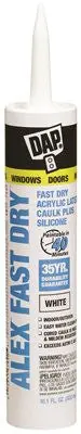 Alex Fast Dry Acyrlic Latex Caulk, Indoor-Outdoor 1