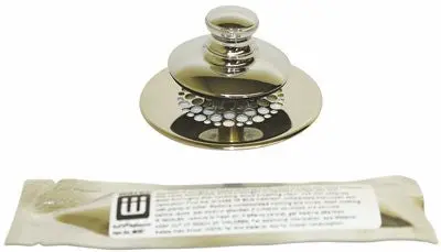 Push Pull&Reg; Retrofit Bathtub Stopper With Grid Strainer, Chrome-Plated 1
