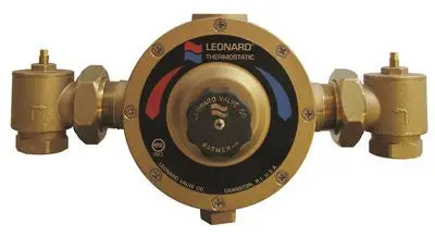 Leonard Thermostatic Mixing Valve, Single 1-1-4 In. 1