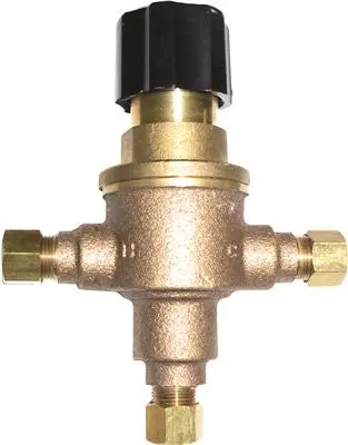 Leonard Exposed Point Of Use Mixing Valve  3-8 In. Compression Lead Free 1