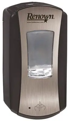 Renown&Reg; Efa Touch-Free Foam Soap Dispenser, 1,200 Ml, Chrome - Black 1