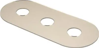 3-Handle Bathtub And Shower Cover Plate, 1-8" 1