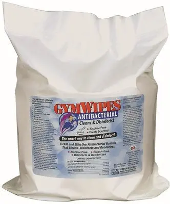 Gymwipes&Reg; Antibacterial Wipes Refill, 8X6 In., 700 Count 1