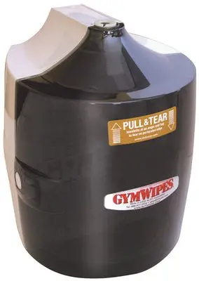 Contemporary Gym Wipes Dispenser Wall Mounted Smoke Gray 1