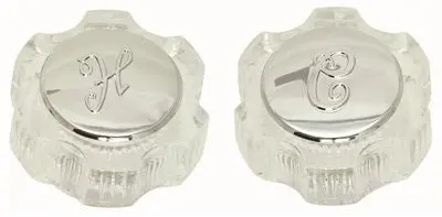 Clear Crystal Handles Universal Fit 1