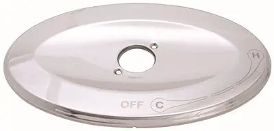 Heavy-Duty Brass Remodel Plate Escutcheon For Tub And Shower Chrome Plated 1