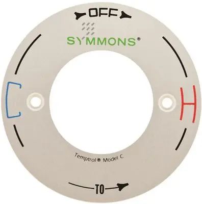 Symmons Escutcheon Dial Plate, Model Incin 1