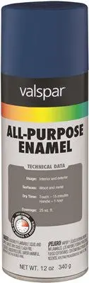 Gloss Blue Industrial All Purpose Enamel, 12 Fl Oz 1