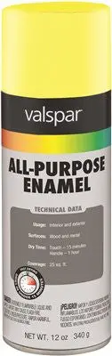 Gloss Yellow Industrial All Purpose Enamel, 12 Fl Oz 1