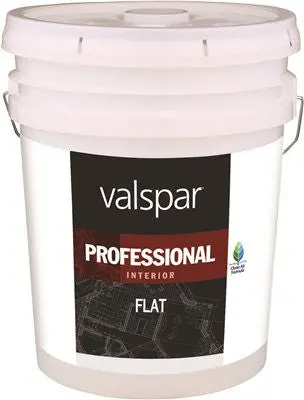 Interior High Hide Latex Paint White Flat, 5 Gallon 1