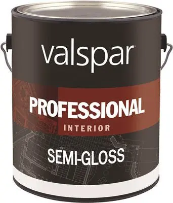 Interior High Hide Latex Paint White Semi Gloss, Gallon 1