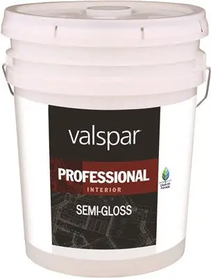 Interior High Hide Latex Paint White Semi Gloss, 5 Gallon 1