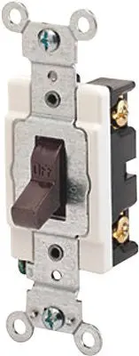 Single Pole Toggle Ac Quiet Switch, Commercial Grade - Gray 1