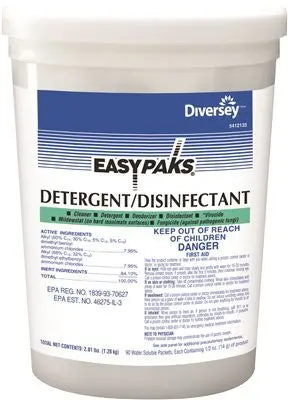 Easy Paks Detergent Disinfectant .5Oz 90Ea-Tub 1