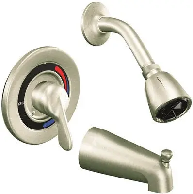 Cleveland Faucet Group Tub-Shower Trim Kit Lever Handle Brushed Nickel Finish 1