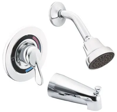 Cleveland Faucet Group Cornerstone Tub And Shower 1.75 Gpm Trim Chrome 1