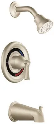 Cleveland Faucet Group Capstone Tub And Shower 1.75 Gpm Trim Brushed Nickel 1