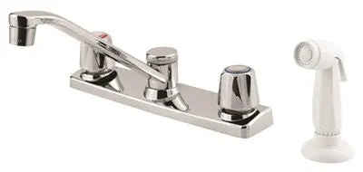 Price Pfister Kitchen Faucet 2-Handle Chrome, Metal Handles Lead Free 1