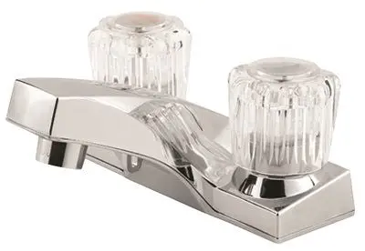 Price Pfister Bathroom Faucet, Two Handle Chrome With Metal Pop Up, Lead Free 1