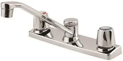 Price Pfister Kitchen Faucet 2-Handle Chrome, Metal Handles Lead Free 1