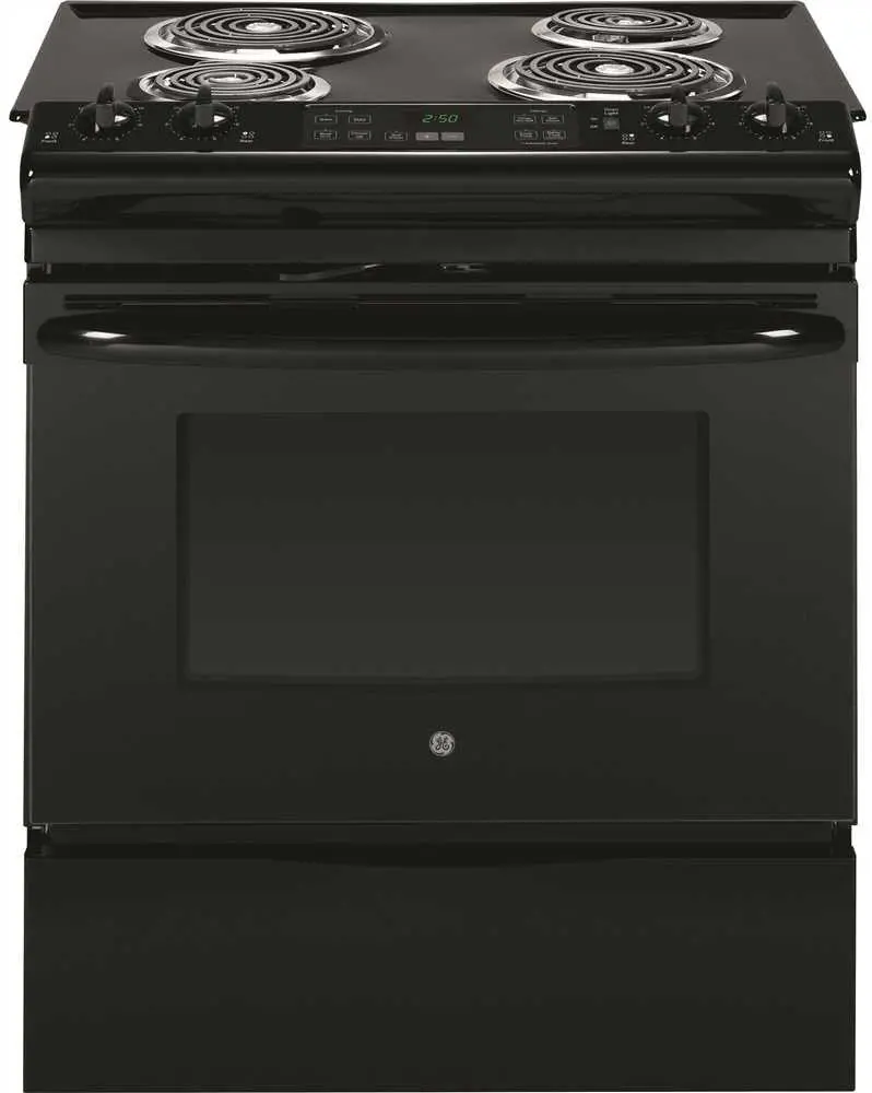 Ge&Reg; 30-Inch Electric Range Slide-In Black 1