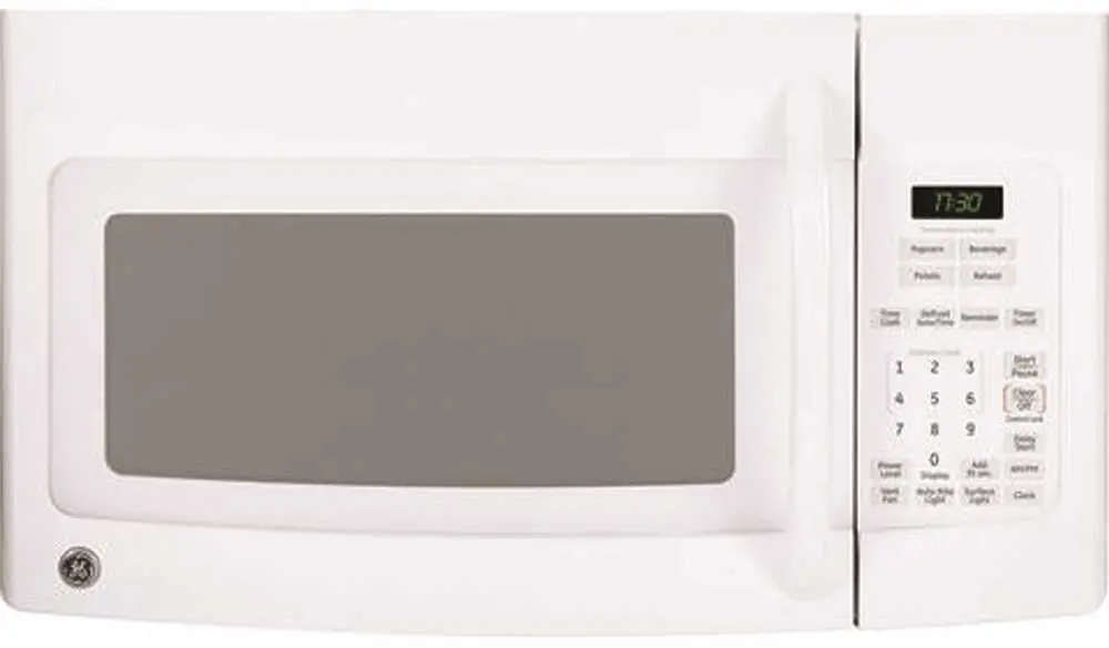 Ge&Reg; 1.7 Cu.Ft. Over-The-Range Microwave Oven, White, 1000 W 1