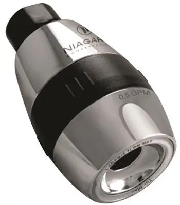 Niagara Tri-Max High Efficiency Adjustable Showerhead 0.5-1.0-1.5 Gpm. Chrome 1
