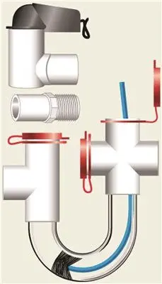 Ez Trap&Reg; Condensate Trap And Overflow Switch Combo Kit, 1.5 Gpm, 3-4" 1
