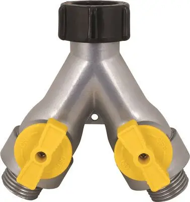 Melnor Hiflo Metal 2-Way Hose Shut-Off 1