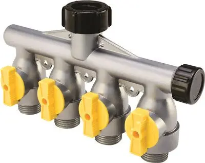 Melnor Hiflo Metal 4-Way Hose Shut-Off 1
