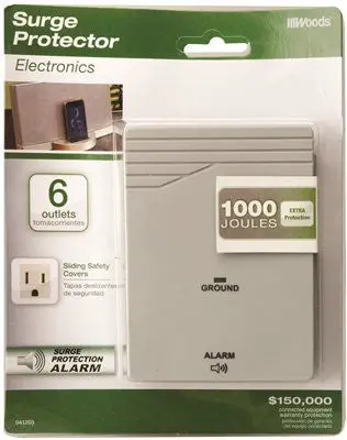 Coleman Cable 6 Outlet Side Entry Surge Protector 1