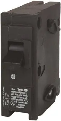 Siemens Q125 Circuit Breaker, 25 Amp, 1 Pole, 120 Volt 1
