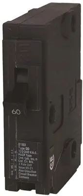 Siemens D160 Circuit Breaker, Qo Replacement, 60 Amp, Single Pole 1