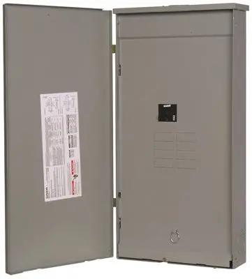 Siemens Outdoor Trailer Panel Load Center, 9 Spaces, 16 Circuits, 200 Amp, Main Breaker, Copper Bus Bars 1