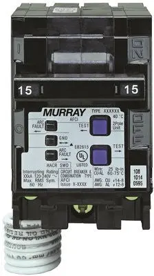 Murray Mp215afc Combination Type Afci, 15 Amp, 2 Pole, 120 Volt 1
