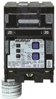 Murray Mp220afc Combination Type Afci, 20 Amp, 2 Pole, 120 Volt 1