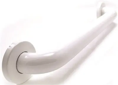 Wingits Standard 18 In. Long X 1-1-20 In. Od Poly Painted S-S Grab Bar, White 1
