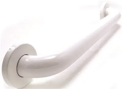 Wingits Standard 24 In. Long X 1-1-20 In. Od Poly Painted S-S Grab Bar, White 1