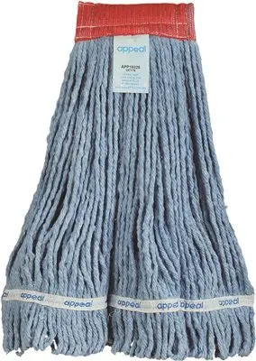 Appeal Looped-End Mop Head With 5" Headband, Medium, Blue 1