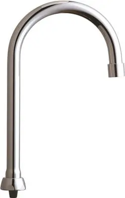 Chicago Faucets Ecast&Reg; 5-1-4 In. Gooseneck Spout, 9-3-4 In. Tall, 3-8 In.-18 Npsm Female Thread, 1.5 Gpm Insert, Lead Free 1