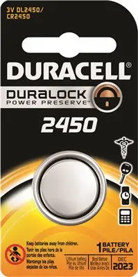 Duracell Coppertop Dl2450 Lithium Security Battery, 3 Volts 1