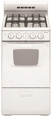 Amana&Reg; 20-Inch 2.6 Cu. Ft. Single Oven Free-Standing Gas Range, White 1