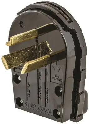 Hubbell 3 Pole 3 Wire, Non-Grounding, 30 Amp, 125-250 Volt, Angle Plug 1